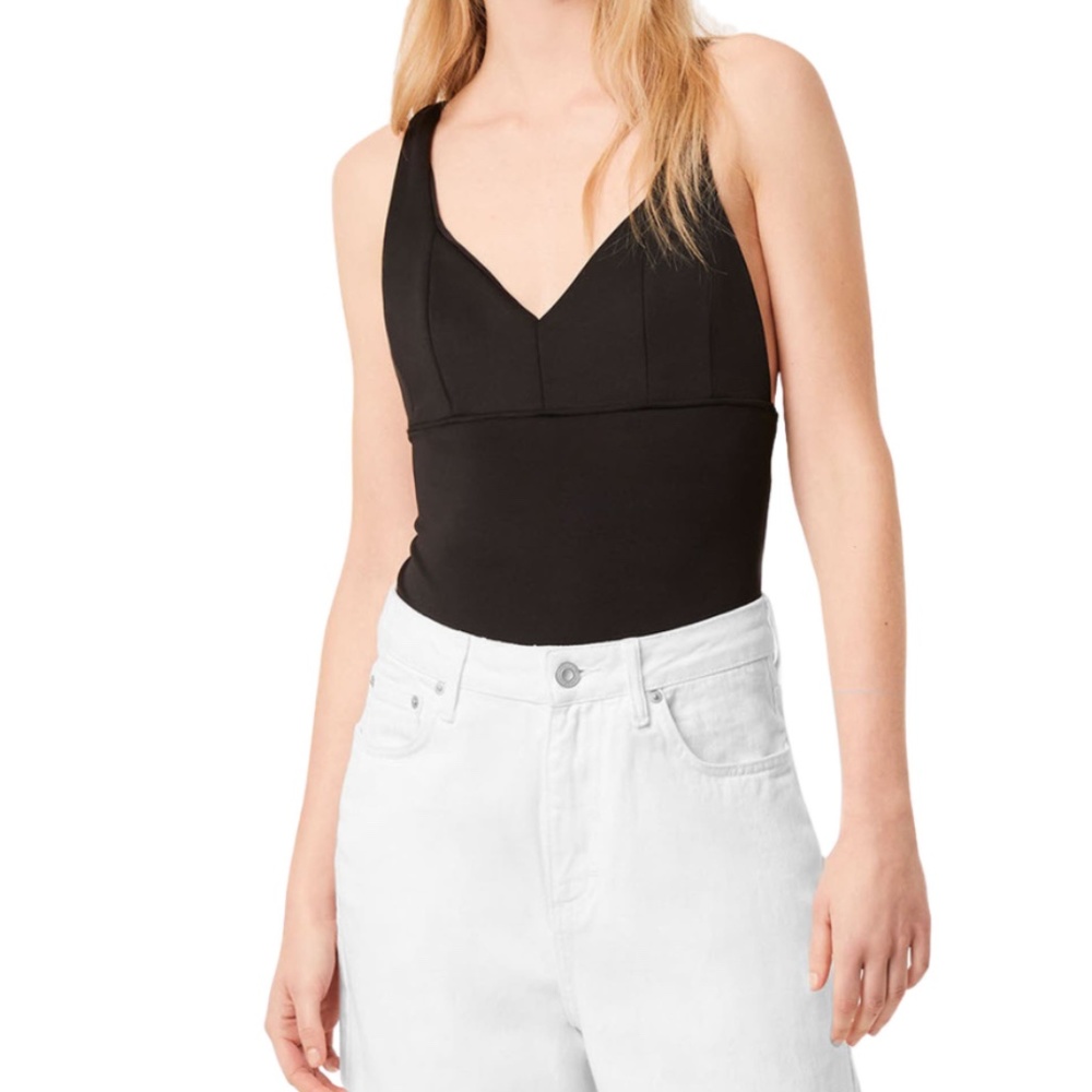 NWT French Connection Simisola Strappy Bodysuit XS